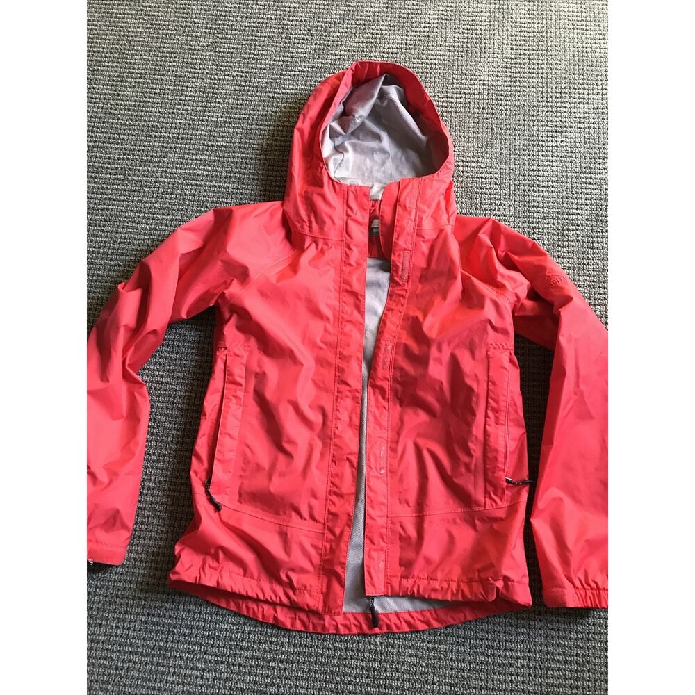 McKinley Aquamax Pro Windbreaker Jacket Womens Small Red Allison Hibiscus Hooded